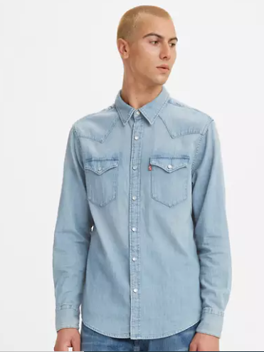 Camisa Levi's clásica de corte estándar occidental Talla L.