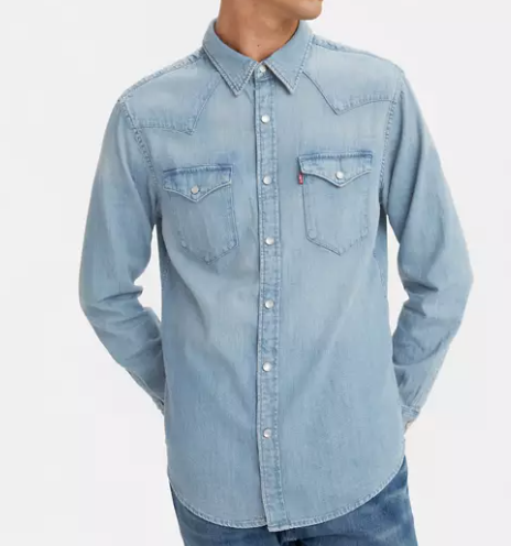 Camisa Levi's clásica de corte estándar occidental Talla L.