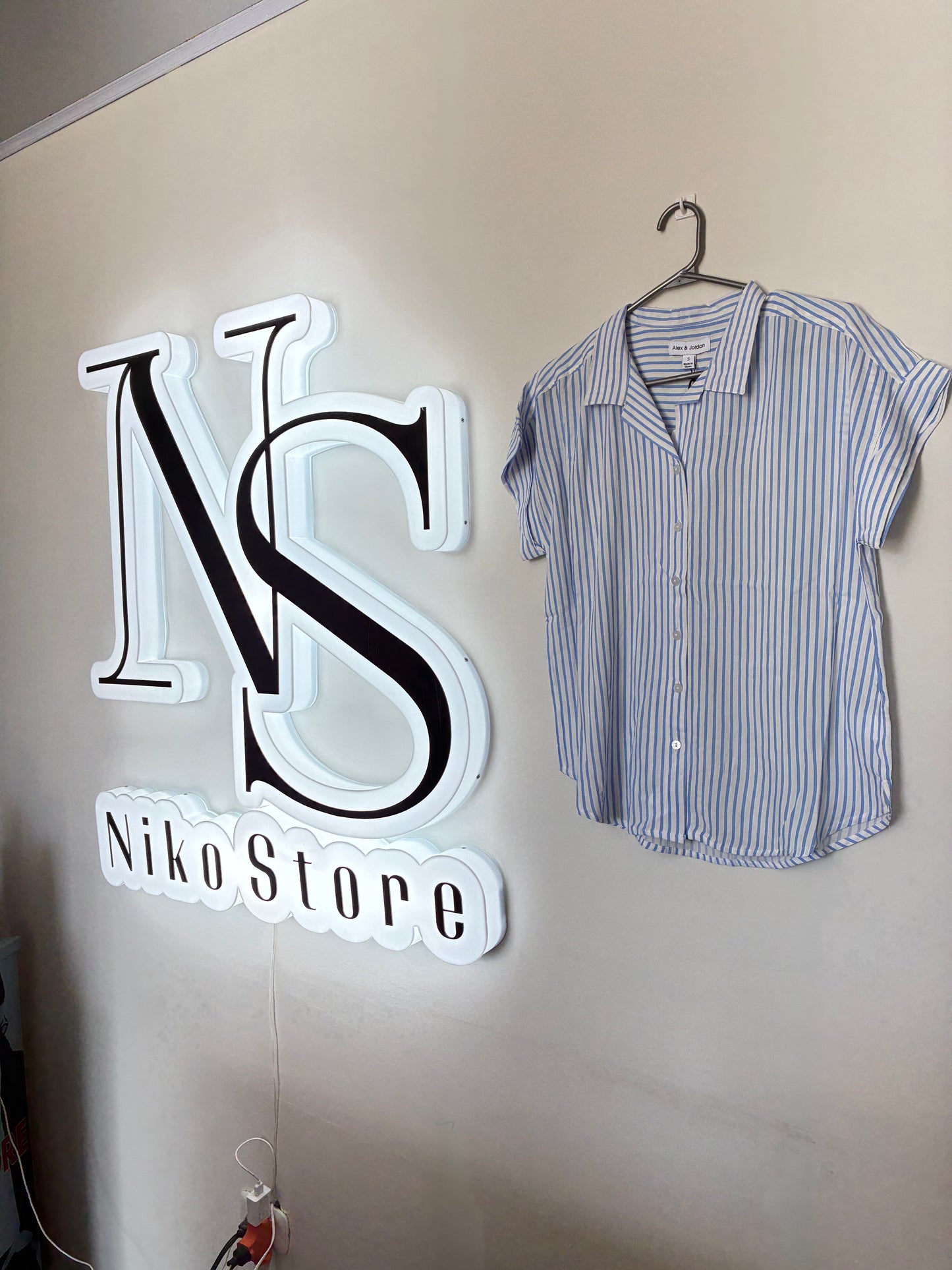 Blusa Azul a rayas Alex y Jordan