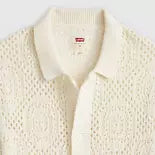 Camisa Levi´s de manga corta de crochet para hombre, estilo jersey.