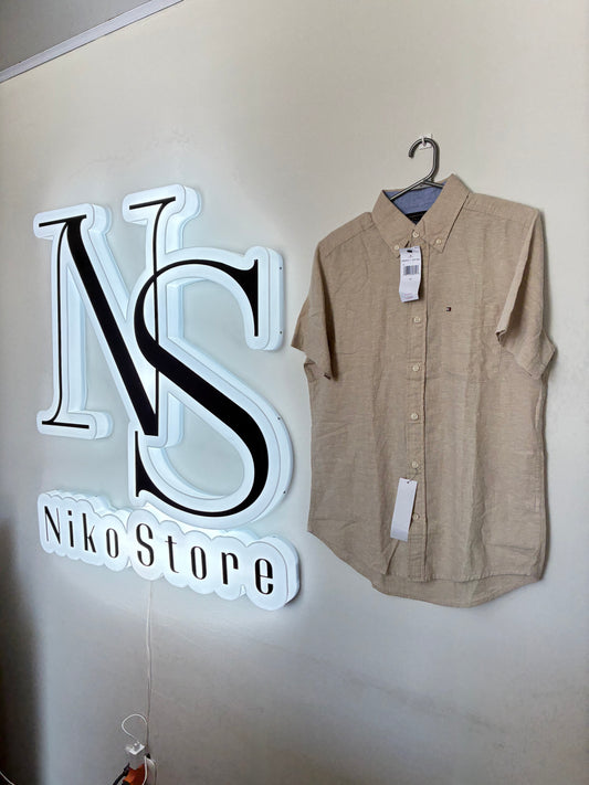 Camisa Hombre Lino Tommy Hilfiger