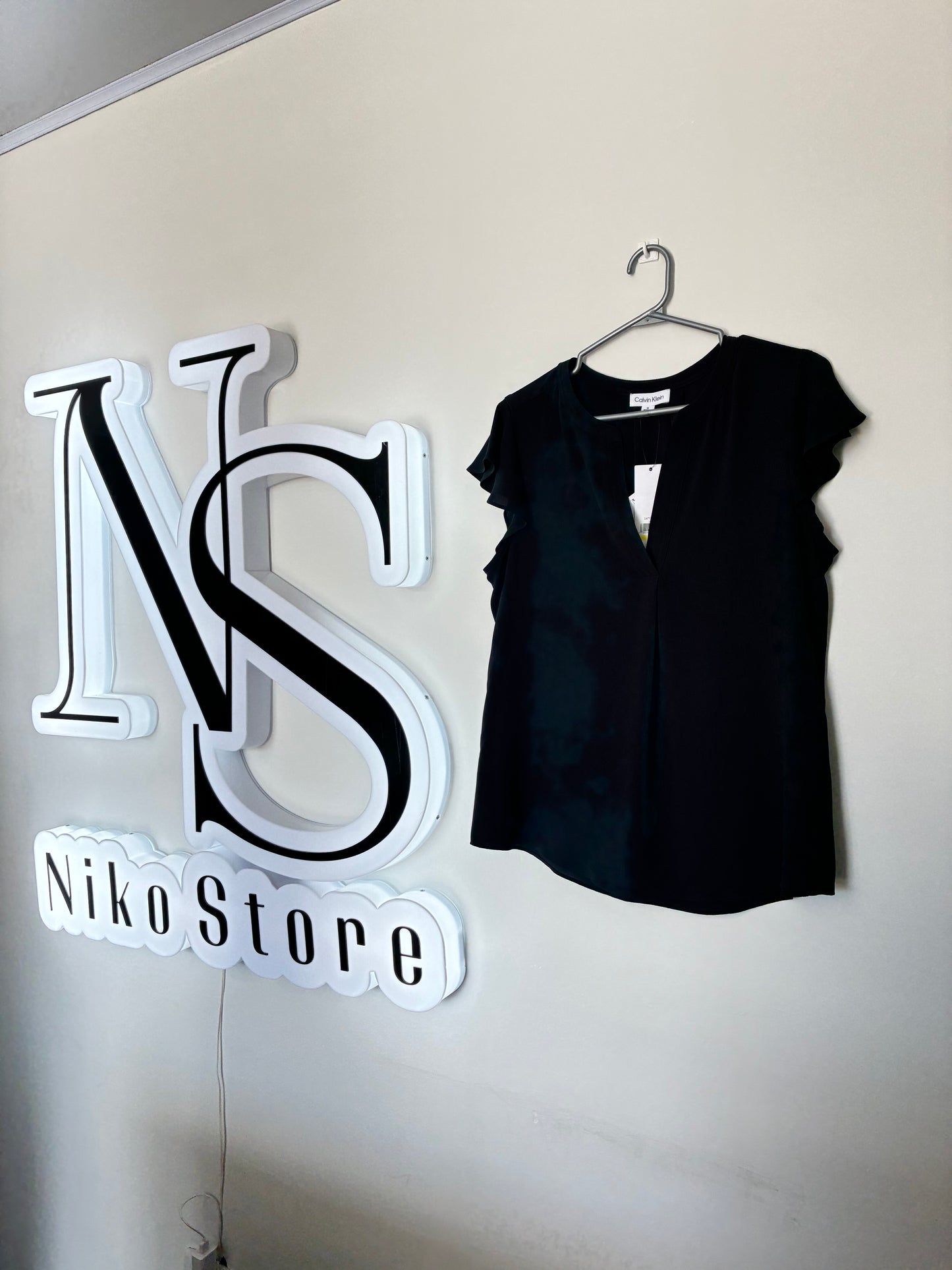 Blusa Dama Negra Calvin Klein