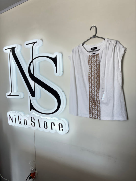 Blusa Dama Blanca Nautica