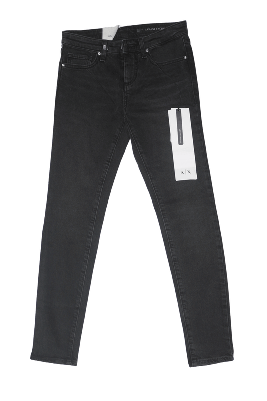 Pantalón Armani Exchange Negro Dama Super Skinny Talla 24S
